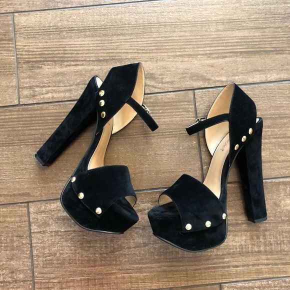 Sold🔴Shoedazzle Ava velvet heel size 6.5 - Picture 3 of 8